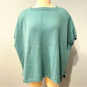 NWT Cyrus Aqua Fresh Green Sweater Knit Poncho Size Small